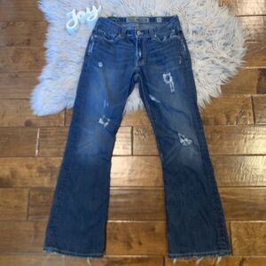 BKE Fulton Jeans Mens Size 30 Bootcut Stretch Denim Distressed Grunge Pants